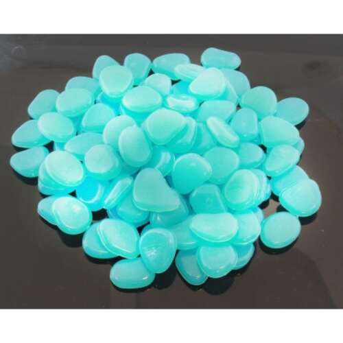 Fluoreszkáló kövek, kék színű 100db/cs. (HTS0016)