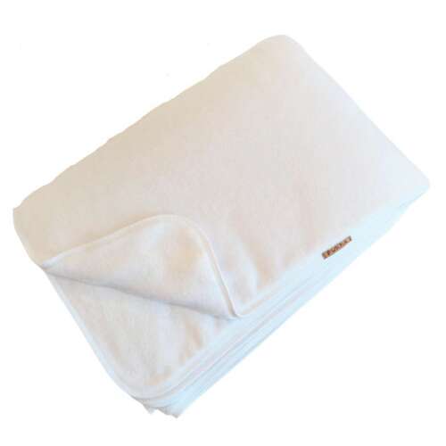 Fehér Pukka pléd, dupla rétegű, puha és meleg, tökéletes otthonra és utazáshoz