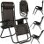 Kollázs a Springos Zero Gravity kerti székről összecsukott és döntött helyzetben