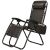 Springos Zero Gravity fekete kerti szék oldalsó tárolózsebbel