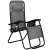 Springos Zero Gravity chair with cup holder, gray