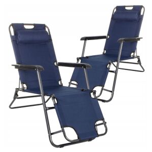 Rozkladacia leňoška SERSIMO GC12, Relax Zero Gravity, 80x60x153cm, Tmavomodrá 124023377