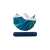 Gardlov Kerti XXL blue and green striped hammock with spreader bars, ropes, and carry bag