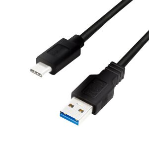 Logilink USB-C to USB-A cable, 1 meter, black - Logilink USB Cable