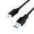 Logilink USB 3.2 Gen1 Type-C - USB-A kábel, fekete, 1 méter