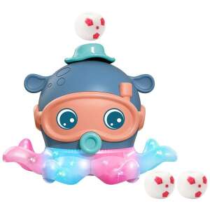 Elemes, sétáló, forgó, világító és labdázó polip játék, színes LED fényekkel, 3 db labdával - Nonbrand Interaktív gyerek játék