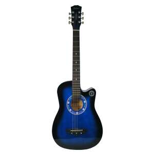 IdeallStore® classic guitar, blue, 95 cm, with stand - Guitar