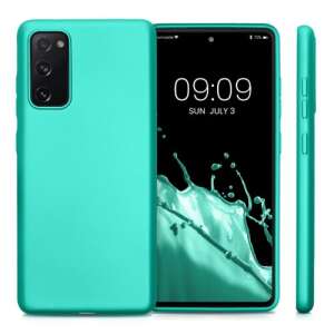 Силиконов калъф Kwmobile за Samsung Galaxy S20 FE в зелен цвят, 360 градусова гледка - Технически статии и електроника