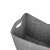 Navaris felt storage basket, grey, top view