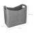 Navaris felt storage basket, grey, dimensions