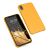 kwmobile iPhone XR Orange Silicone Case - Angled View