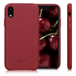 Kalibri Red Leather iPhone XR Case - Side and Back View - Nonbrand Phone Case