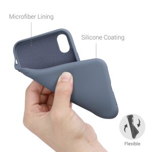kwmobile iPhone XR Blue Silicone Case with Microfiber Lining - Phone Case