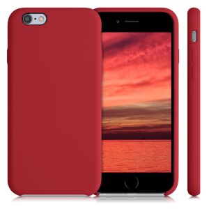 kwmobile iPhone 6/6s Czerwone Etui na Telefonie - Widok z Przodu i z Boku - Artykuły techniczne i elektronika