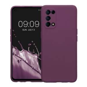 Etui na telefon Kwmobile do Oppo Find X3 Lite, fioletowe, silikonowe, cienkie, ochronne - Kontakty telefoniczne