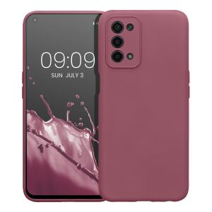 Kwmobile OPPO A74/A54 5G Lila Silicone Case on phone - Phone Case
