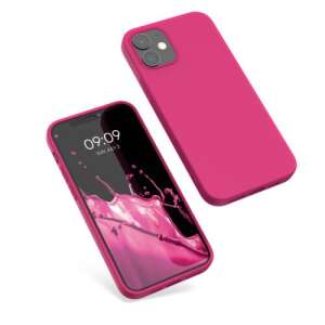 Pink silicone case for Apple iPhone 12 and iPhone 12 Pro - Phone Case