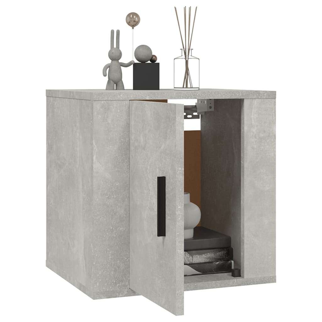 2 db betonszürke fali tv-szekrény 40x34,5x40 cm