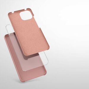 kwmobile Xiaomi Mi 11 Lite 5G Pink Silicone Case - Exploded View - Phone Case