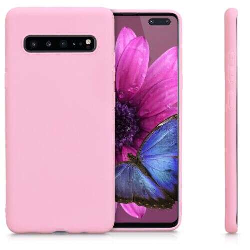 tok Samsung Galaxy S10 5G, szilícium, rózsaszín, 48900.151