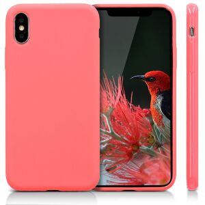 kwmobile Silicone Case for Apple iPhone X / iPhone XS - Pink, 42492.122
