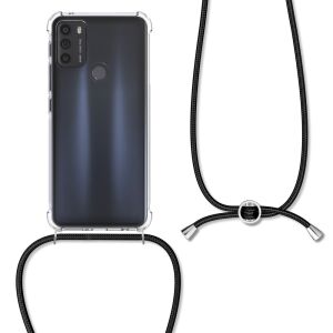 kwmobile Motorola Moto G50 clear case with neck strap - Phone Case