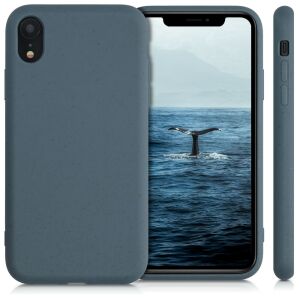 Kalibri iPhone XR Blue Wheat Straw Phone Case - Phone Case