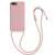 kwmobile Silicone Phone Case with Neck Strap for Apple iPhone 7 Plus / 8 Plus - Pink