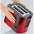 Severin AT2217 red toaster, side view