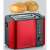 Toaster Severin AT2217 w kolorze czerwonym z chlebem