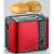 Toaster Severin AT2217 w kolorze czerwonym z chlebem