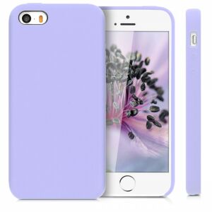 kwmobile iPhone 5/5s/SE (1. Gen) Lavender Purple Silicone Case with Phone - Kwmobile