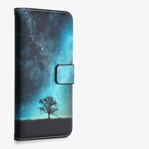 kwmobile Motorola Moto G71 5G wallet case with night sky design - Phone Case