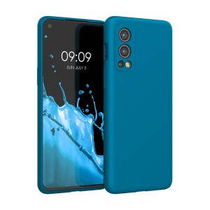 kwmobile OnePlus Nord 2 5G teal silicone case - full coverage protection - Phone Case