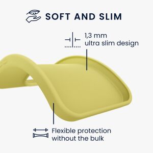 kwmobile iPhone 5/5s/SE Yellow Silicone Case - Slim Design - Phone Case