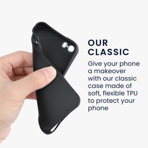 kwmobile iPhone 5/5s/SE (1. gen) Black Silicone Case - flexible TPU material - Nonbrand Phone Case