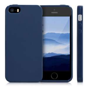 kwmobile silicone case for Apple iPhone 5, iPhone 5s, iPhone SE (1st generation) - blue - Phone Case
