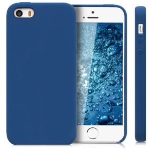kwmobile Navy Blue Silicone iPhone 5/5s/SE Case with Phone - Nonbrand Phone Case