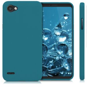 kwmobile LG Q6/Q6+ zielone silikonowe etui z różnych perspektyw - Nonbrand Kontakty telefoniczne