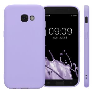 Kwmobile Samsung Galaxy A5 (2017) purple silicone case multiple views - Kwmobile