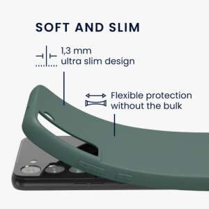 Grünes Silikon Case für Samsung Galaxy S22, weiches und schlankes Design - Handyhüllen