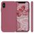 kwmobile iPhone XS pink phone case, full view