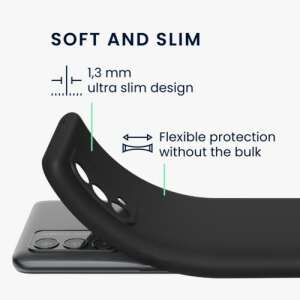 Kwmobile czarne silikonowe etui do Realme GT Master Edition - smukła konstrukcja - Kontakty telefoniczne