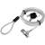 LogiLink Notebook Security Key Lock, ultra thin, silver cable, 2 keys