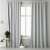 Lola gray curtains with Jemidi sheer curtains, 2 pack, 140 x 250 cm, in a living room