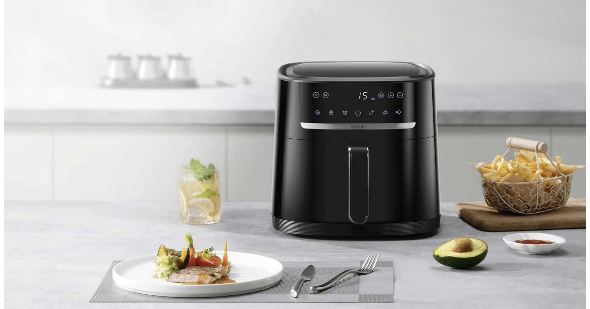 Xiaomi Air Fryer 6L MAF08 Normál 1500 W Meleglevegős Sütő Fekete ...