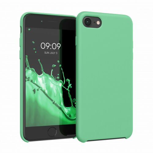 kwmobile iPhone 7/8/SE (2020) mentazöld szilikon tok 