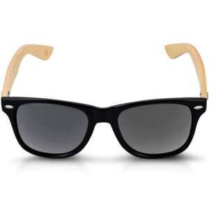 Navaris unisex sunglasses with black frame and bamboo arms - Men's Sunglass
