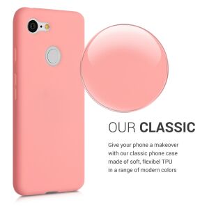 kwmobile Силиконов калъф розово злато за Google Pixel 3 - Телефонни контакти
