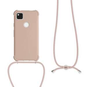 Etui kwmobile do telefonu Google Pixel 4a z sznurem, różowe - Kontakty telefoniczne